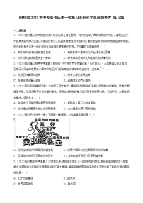 四川省2023年中考备考历史一轮复习走向和平发展的世界 练习题