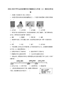 2022-2023学年山东省德州市天衢新区九年级（上）期末历史试卷（含解析）