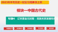 2023年中考历史第一轮复习夯实基础-- 专题06  辽宋夏金元时期：民族关系发展和社会变化（部编版精品课件）