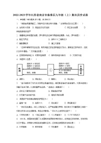 2022-2023学年江苏省南京市秦淮区九年级（上）期末历史试卷（含解析）