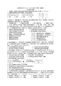 2023年江苏省徐州市沛县第五中学一模历史试题（含答案）