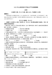 2023年云南省临沧市凤庆县初中学业水平模拟考试历史试题（含答案）