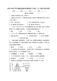 福建省福州市福清市2022-2023学年部编版八年级下学期历史期中试卷（含答案）