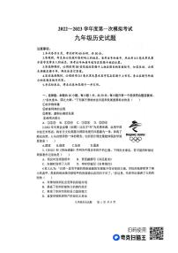 山东省济宁市微山县鲁桥镇第一中学2022——2023学年部编版九年级第一次模拟考试历史试题