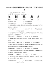 2022-2023学年安徽省芜湖市部分学校九年级(下)期中历史试卷(含解析)