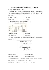 2023年山东省菏泽市东明县中考历史二模试卷(含解析)