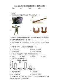 2023年江苏省南京市秦淮区中考一模历史试题(含答案)
