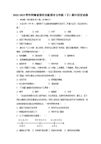 2022-2023学年河南省郑州市新郑市七年级（下）期中历史试卷（含解析）
