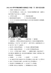 2022-2023学年河南省南阳市西峡县八年级（下）期中历史试卷（含解析）