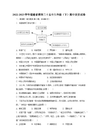 2022-2023学年福建省莆田二十五中八年级（下）期中历史试卷（含解析）