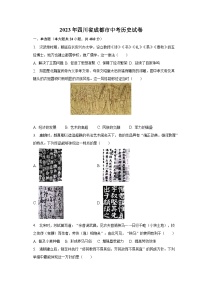 2023年四川省成都市中考历史试卷(含解析)