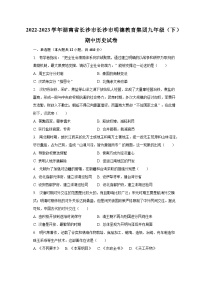 2022-2023学年湖南省长沙市长沙市明德教育集团九年级（下）期中历史试卷（含解析）