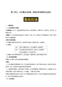 【期末复习】第二单元  辽宋夏金元时期：民族关系发展和社会变化——七年级历史下学期知识点梳理（部编版）