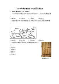 2023年河南省濮阳市中考历史二模试卷(含解析)