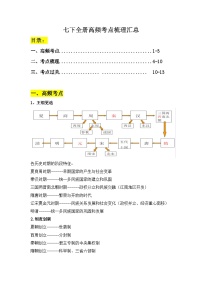 【期末划重点】部编版历史七年级下册 全册高频考点梳理汇总（教师版+答案版）