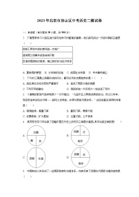 2023年北京市房山区中考历史二模试卷（含解析）