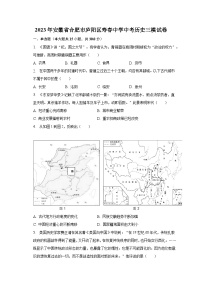 2023年安徽省合肥市庐阳区寿春中学中考历史三模试卷（含解析）