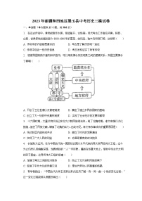 2023年新疆和田地区墨玉县中考历史三模试卷（含解析）