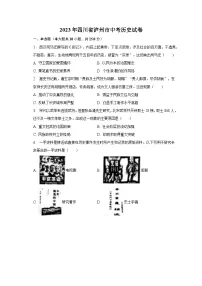 2023年四川省泸州市中考历史试卷(含解析)