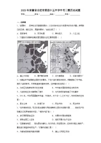2023年安徽省合肥市第四十五中学中考三模历史试题（含解析）