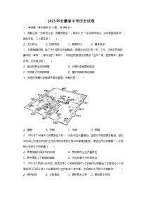 2023年安徽省中考历史试卷（含解析）