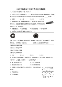 2023年北京市丰台区中考历史二模试卷（含解析）