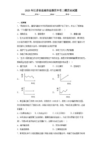 2023年江苏省盐城市盐都区中考二模历史试题(含答案)