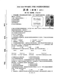 江苏省淮安市淮阴区2022-2023学年部编版八年级下学期期末调研历史试卷