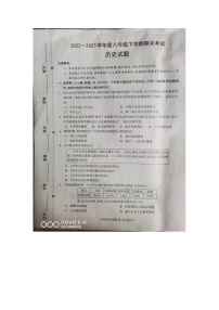 河南省驻马店市平舆县2022-2023学年八年级下学期期末历史试题