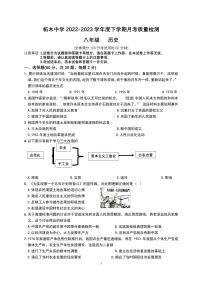 广西壮族自治区桂林市柘木初级中学2022-2023学年部编版八年级下学期5月历史月考试题