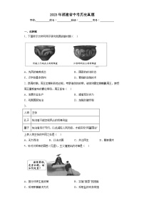 2023年福建省中考历史真题（含解析）