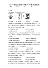 2023年宁夏回族自治区吴忠市第三中学中考二模历史试题（含解析）