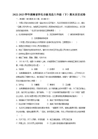 2022-2023学年湖南省怀化市新晃县八年级（下）期末历史试卷（含解析）