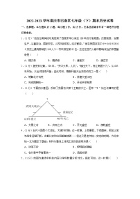 重庆市巴南区2022-2023学年部编版七年级下学期期末历史试卷（含答案）