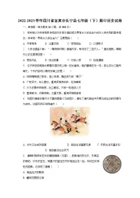 2022-2023学年四川省宜宾市长宁县七年级(下)期中历史试卷(含解析)
