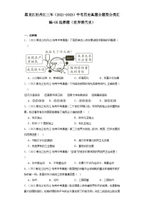 黑龙江牡丹江三年（2021-2023）中考历史真题分题型分类汇编-05选择题（世界现代史）