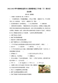 湖南省益阳市大通湖管理区2022-2023学年部编版八年级下学期期末历史试卷（含答案）