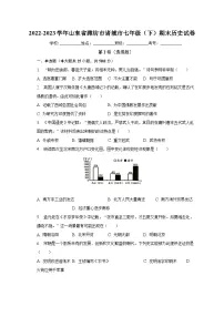 山东省潍坊市诸城市2022-2023学年七年级下学期期末历史试卷（含答案）