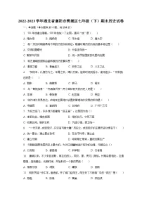 2022-2023学年湖北省襄阳市樊城区七年级(下)期末历史试卷(含解析)