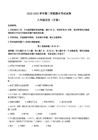 河南省濮阳市2022-2023学年八年级下学期期末历史试题（含答案）