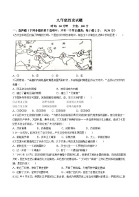 山东省聊城市东阿县2022-2023学年九年级上学期期末历史试题（含答案）