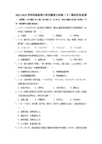 河南省周口市太康县2022-2023学年七年级下学期期末历史试卷（含答案）