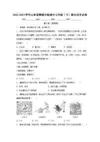 2022-2023学年山东省聊城市临清市七年级（下）期末历史试卷（含解析）