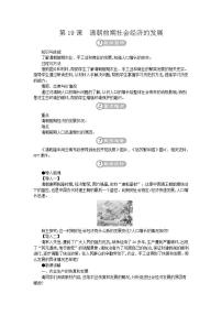 历史第二册第19课 清朝前期社会经济的发展教案设计