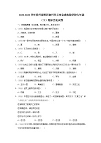 贵州省黔西南布依族苗族自治州兴义市金成实验学校2022-2023学年部编版七年级下学期期末历史试卷（含答案）