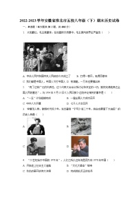 2022-2023学年安徽省淮北市五校八年级（下）期末历史试卷（含解析）