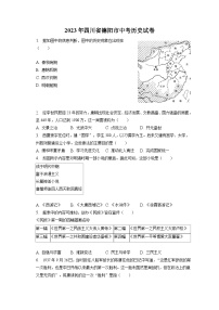 2023年四川省德阳市中考历史试卷（含答案解析）