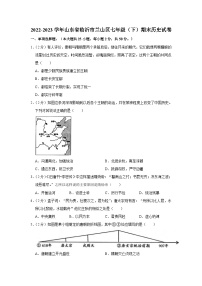山东省临沂市兰山区2022-2023学年七年级下学期期末历史试卷（含答案）
