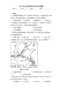2023年山东省菏泽市中考历史真题（含解析）