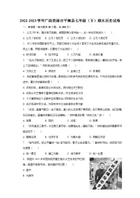 2022-2023学年广西贵港市平南县七年级（下）期末历史试卷（含解析）